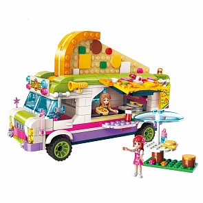 Конструктор - Фургон-пиццерия, с фигурками и аксессуарами, 414 деталей (Enlighten Brick, BRICK2013 (12))